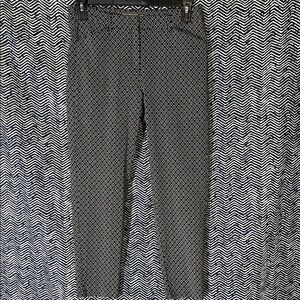Valerie Stevens Black and White Geometric Pants